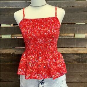 Cute floral babydoll top